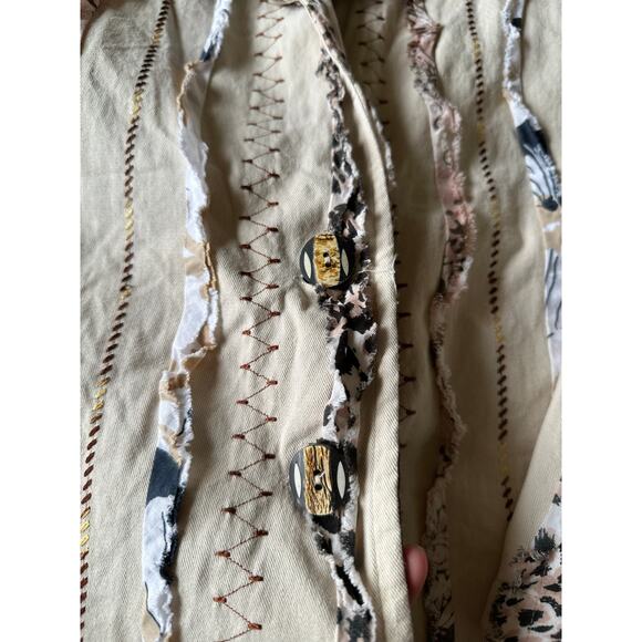 Life Style Boho Vtg Animal Print Jacket Size X Large - Picture 5 of 9